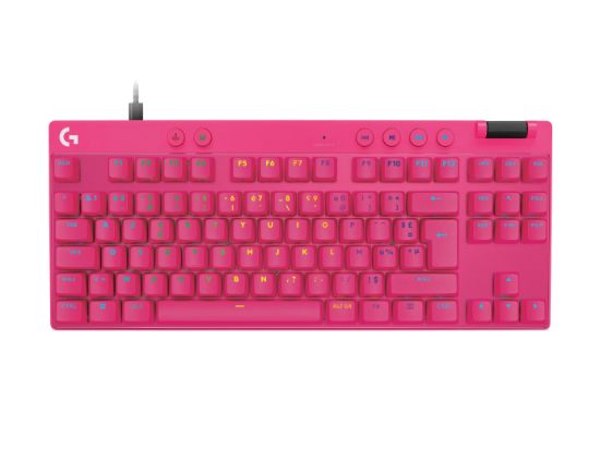 Image de Logitech G PRO X TKL RAPID - AZERTY Clavier - Rose (920-013249)