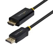 Image de StarTech.com Câble Adaptateur DisplayPort vers HDMI de 1m avec Connecteurs à Verrouillage, 4K 60Hz, HDR, Convertisseur Vidéo DP vers HDMI Unidirectionnel, DP Desktop v ... (1M-DP-HDMI-4K60-GR)