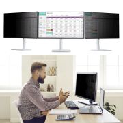 Image de StarTech.com Filtre de Confidentialité Magnétique pour Écran Large 16:9 de 24 Pouces, Filtre Amovible, Anti-Reflets/Brillant, Protecteur d'Écran Réduisant la Lumière ... (24M69-PRIVACY-SCREEN)