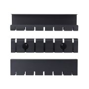 Image de StarTech.com Lot de 2 Bacs de Gestion des Câbles sous Bureau, Longueur 106cm (53cm par Plateau), Organiseur de Câbles Métallique à Fentes, Installation par Vis, Supp ... (S2MB-DESK-CABLE-TRAY)