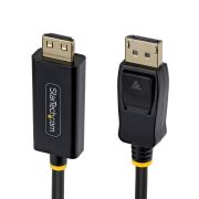 Image de StarTech.com Câble Adaptateur DisplayPort vers HDMI de 4,5m avec Connecteurs à Verrouillage, 4K 60Hz, HDR, Convertisseur Vidéo DP vers HDMI Unidirectionnel, DP Deskto ... (15F-DP-HDMI-4K60-GR)