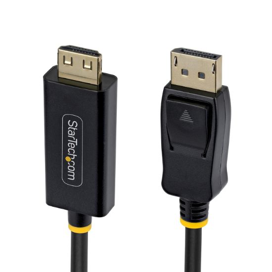 Image de StarTech.com Câble Adaptateur DisplayPort vers HDMI de 4,5m avec Connecteurs à Verrouillage, 4K 60Hz, HDR, Convertisseur Vidéo DP vers HDMI Unidirectionnel, DP Deskto ... (15F-DP-HDMI-4K60-GR)