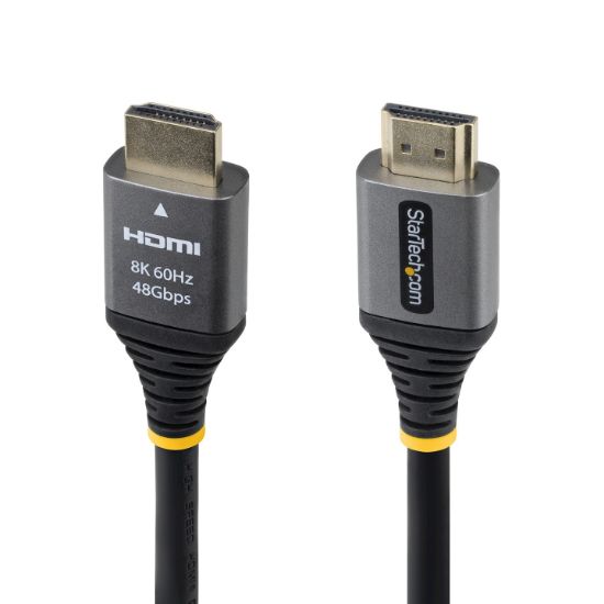 Image de StarTech.com câble HDMI 0,3 m HDMI Type A (Standard) Noir, Argent (HDMM21V1F)
