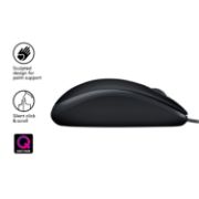 Image de Logitech B110 Silent souris Ambidextre USB Type-A Optique 1000 DPI (910-005508)