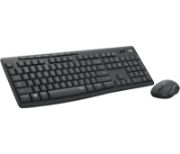 Image de Logitech MK295 Silent Wireless Combo clavier Souris incluse Bureau USB QWERTY US International Graphite (920-009800)