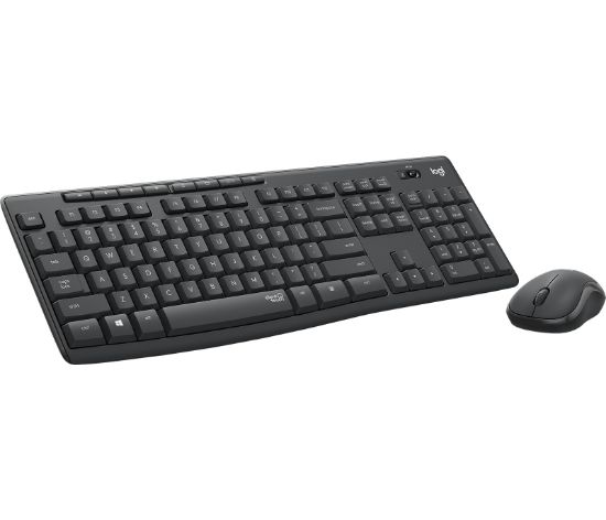 Image de Logitech MK295 Silent Wireless Combo clavier Souris incluse Bureau USB QWERTY US International Graphite (920-009800)