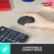Image de Logitech MK295 Silent Wireless Combo clavier Souris incluse Bureau USB QWERTY US International Graphite (920-009800)