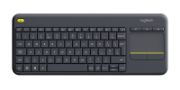 Image de Logitech K400 Plus Tv clavier RF sans fil QWERTY Espagnole Noir (920-007137)