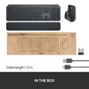 Image de Logitech MX Keys combo for Business Gen 2 clavier Souris incluse Bureau RF sans fil + Bluetooth QWERTZ Suisse Graphite (920-010928)