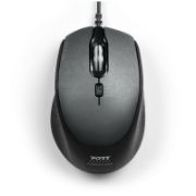 Image de Port Designs filaire Silencieuse Souris - Noir (900711-B)