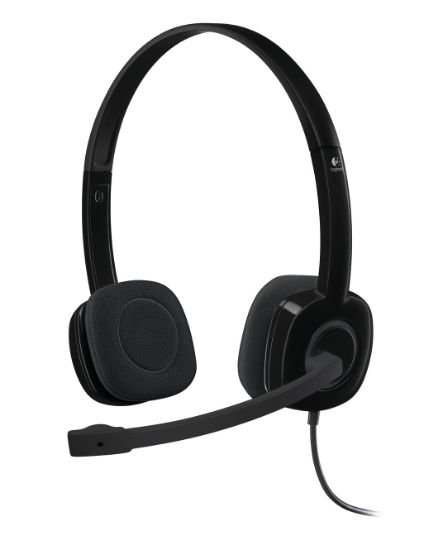 Image de Logitech H151 Stereo Headset Casque multidispositif avec commandes intégrées (981-000589)