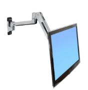 Image de Ergotron LX Sit-Stand Wall Mount LCD Arm Support d'écran - Acier inoxydable (45-353-026)