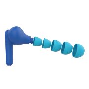 Image de Belkin SoundForm Nano 2 Casque - Bleu (AUC011BTBL)
