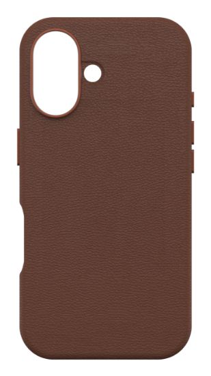 Image de OtterBox Symmetry Series Cactus Leather pour MagSafe pour iPhone 16, Rich Adobe - Marron (77-96305)