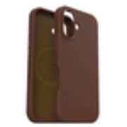 Image de OtterBox Symmetry Series Cactus Leather pour MagSafe pour iPhone 16, Rich Adobe - Marron (77-96305)