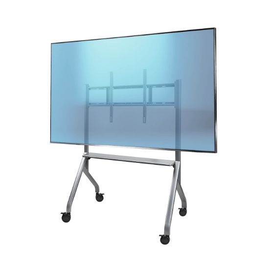 Image de StarTech.com Chariot TV de Type Chevalet pour Écrans Jusqu'à 100"/100kg, Support Roulant / Mobile Réglable en Hauteur, Roues Verrouillables de 3", Transport Facile (ELB1-TV-CART)