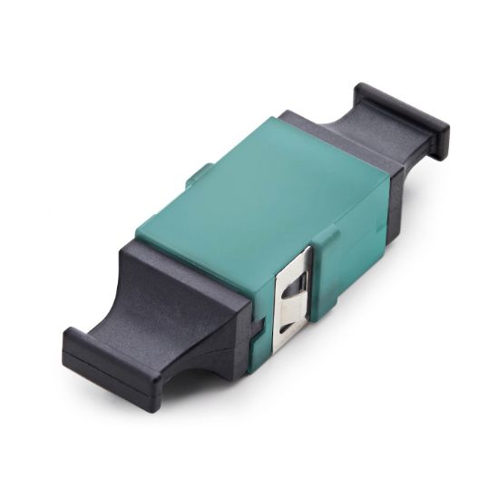 Image de StarTech.com Coupleur MPO/MTP, Coupleur Fibre Optique Multimode OM3/OM4 MPO, Clé Vers le Haut/Clé vers le Bas, Coupleur Fibre Optique MPO/MTP-PC pour Panneaux de Brassa ... (MPOSMAPCAQCOUPLER)