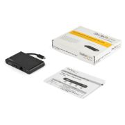 Image de StarTech.com Adaptateur Multiport USB-C avec HDMI, VGA, Gigabit Ethernet & USB 3.0 - Mini Dock USB-C vers 4K HDMI ou 1080p VGA - Station d'Accueil pour PC/Ordinateur Portable ... (DKT30CHVCM)