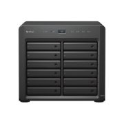 Image de Synology DiskStation AMD Ryzen V1500B, 4 GB DDR4, 12x SATA HDD, 4x RJ-45, 2x USB 3.2, 270x300x340 mm Serveur de stockage de données - Noir (DS2422+)