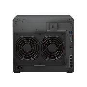 Image de Synology DiskStation AMD Ryzen V1500B, 4 GB DDR4, 12x SATA HDD, 4x RJ-45, 2x USB 3.2, 270x300x340 mm Serveur de stockage de données - Noir (DS2422+)