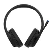 Image de Belkin SOUNDFORM INSPIRE Casque Avec fil &sans fil Arceau Appels/Musique USB Type-C Bluetooth Noir (AUD006BTBLK)