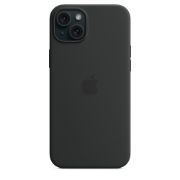 Image de Apple Coque en silicone avec MagSafe pour iPhone 15 Plus - Noir (MXQR3ZM/A)