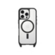 Image de OtterBox React Series Necklace Magsafe pour iPhone 16 Pro with Strap, Black Crystal (Clear/Black) - Noir,Transparent (77-96830)