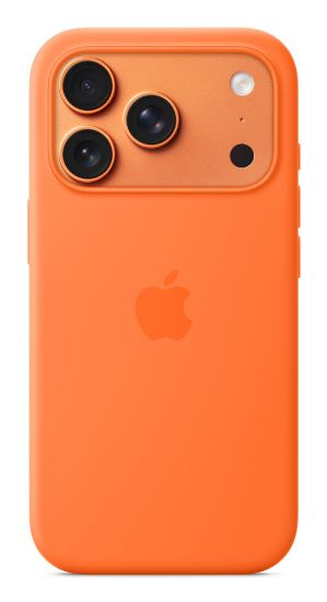 Image de Apple Coque en silicone avec MagSafe pour iPhone 17 Pro – Orange (MGFE4ZM/A)