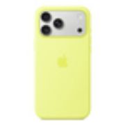 Image de Apple Coque en silicone avec MagSafe pour iPhone 17 Pro Max – Jaune fluo (MGFM4ZM/A)