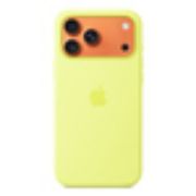 Image de Apple Coque en silicone avec MagSafe pour iPhone 17 Pro Max – Jaune fluo (MGFM4ZM/A)