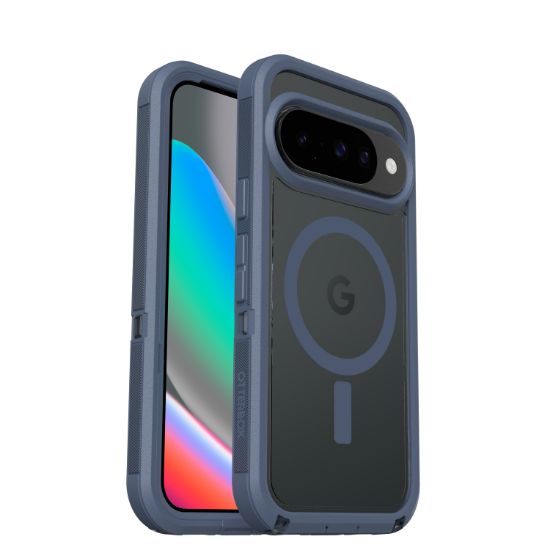 Image de OtterBox Defender Pro XT with Magnets Series pour Google Pixel 10/Pixel 10 Pro, Bootcut - Bleu,Transparent (77-98262)