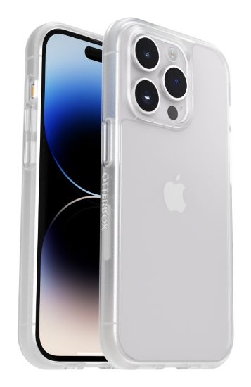 Image de OtterBox React Série Coque pour iPhone 14 Pro Max, Antichoc, anti-chute, ultra-mince, protection fine, testé selon les normes militaires, Antimicrobien, Clear - Transparent (77-88900)