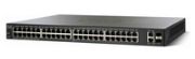 Image de Cisco Small Business 50x RJ-45 Gigabit Ethernet, 2x Gigabit RJ45/SFP combo, 100Gbps, 74.4Mpps, 8192 MAC, PoE 375 W, L2, Managed, AU Switch - Noir (SG220-50P-K9-EU-RF)
