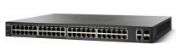 Image de Cisco Small Business 50x RJ-45 Gigabit Ethernet, 2x Gigabit RJ45/SFP combo, 100Gbps, 74.4Mpps, 8192 MAC, PoE 375 W, L2, Managed, AU Switch - Noir (SG220-50P-K9-EU-RF)