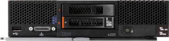 Image de Lenovo Flex System x220 Compute Node serveur Rack (2 U) Famille Intel® Xeon® E5 1,9 GHz 4 Go DDR3-SDRAM (7906D2G)