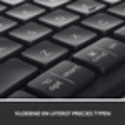 Image de Logitech Ergo K860 clavier Bureau RF sans fil + Bluetooth US International Graphite (920-010108)