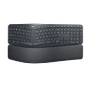 Image de Logitech Ergo K860 clavier Bureau RF sans fil + Bluetooth US International Graphite (920-010108)