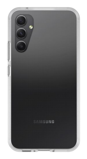 Image de OtterBox React Série Coque pour Galaxy A34 5G, Antichoc, anti-chute, ultra-mince, protection fine, testé selon les normes militaires, Antimicrobien, clear, livré sans emballage ... (77-91642)