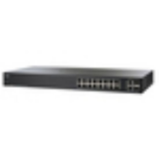 Image de Cisco 16x 10/100/1000 ports , 2x Gigabit copper/SFP combo ports, 2.08kg Switch - Noir (SG250-18-K9-EU-RF)
