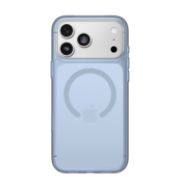 Image de OtterBox Symmetry Clear MagSafe Series pour Apple iPhone 17 Pro Max, Silver Glade - Bleu,Transparent (77-98874)