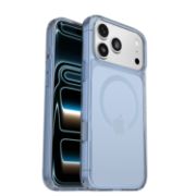 Image de OtterBox Symmetry Clear MagSafe Series pour Apple iPhone 17 Pro Max, Silver Glade - Bleu,Transparent (77-98874)