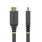 Image de StarTech.com Câble HDMI Haute Vitesse de 15 m avec Connecteurs à Verrouillage, 4K 60 Hz/1440p 144 Hz, HDR10/HDCP 2.2/ARC, 18 Gbps, Câble UHD HDMI pour Téléviseur/Mon ... (HDMI2-CABLE-GRIP-15M)