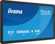 Image de iiyama ProLite Écran plat de signalisation numérique 54,6 cm (21.5") LCD Wifi 500 cd/m² Full HD Noir Intégré dans le processeur Android 24/7 (S2225AS-B1P)