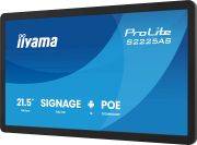 Image de iiyama ProLite Écran plat de signalisation numérique 54,6 cm (21.5") LCD Wifi 500 cd/m² Full HD Noir Intégré dans le processeur Android 24/7 (S2225AS-B1P)