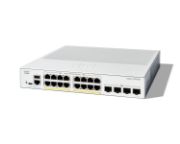 Image de Cisco Catalyst 1300-16P-4X Managed, 16 Port GE, PoE, 4x10GE SFP+, Limited Lifetime Protection Switch - Blanc (C1300-16P-4X)