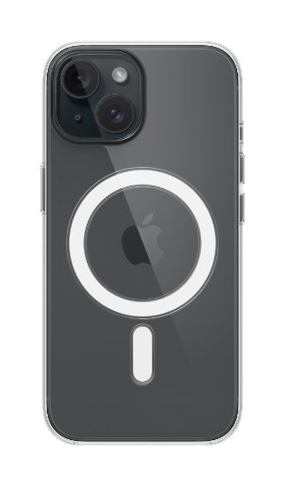 Image de Apple Coque transparente avec MagSafe pour iPhone 15 (MXRK3ZM/A)