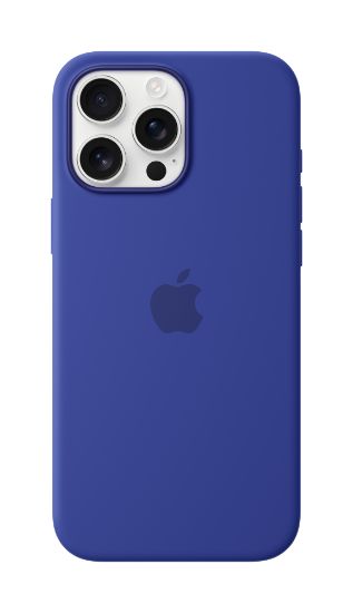 Image de Apple Coque en silicone avec MagSafe pour iPhone 16 Pro Max - Outremer - Bleu (MYYY3ZM/A)