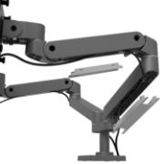 Image de Ergotron LX Pro Series Dual Side-by-Side Arm (dark grey) Support décran - Gris fonc (45-686-293)