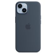 Image de Apple Coque en silicone avec MagSafe pour iPhone 14 - Bleu orage - Marine (MW5T3ZM/A)