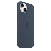 Image de Apple Coque en silicone avec MagSafe pour iPhone 14 - Bleu orage - Marine (MW5T3ZM/A)
